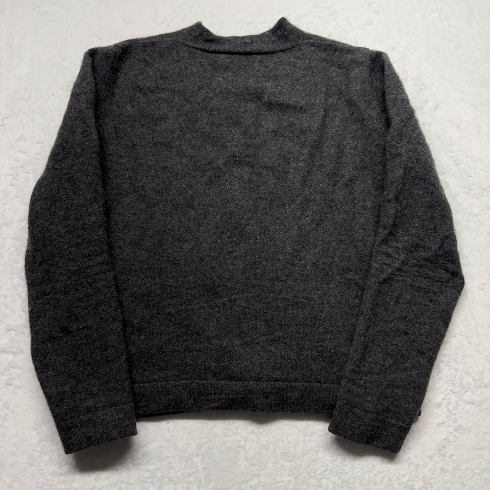 Pendleton 100% Cashmere Sweater S Gray Womens V Neck Quiet Luxury Pullover - Picture 3 of 8